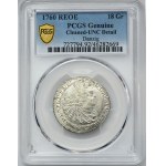 August III Sas, Ort Gdansk 1760 REOE - PCGS UNC DETAILY