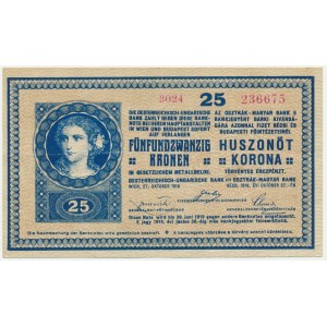 Rakúsko, 25 korún 1918