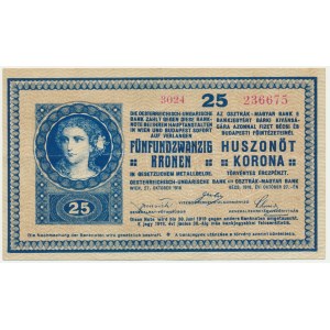 Austria, 25 Kronen 1918