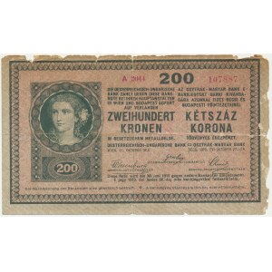 Austria, 200 koron 1918