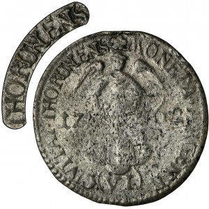 Augustus III of Poland, 6 Groschen Thorn 1762 - EXTREMELY RARE