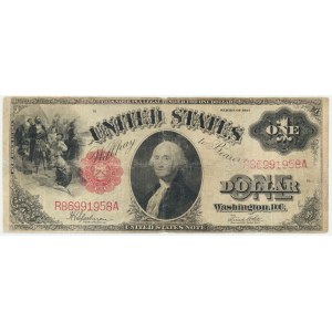 USA, Rotes Siegel, $1 1917 - Speelman &amp; White -.