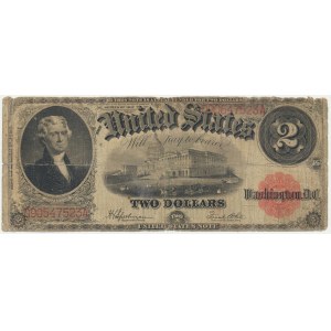 USA, Red Seal, 2 Dollars 1917 - Speelman & White -