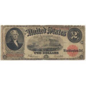 USA, Red Seal, $2 1917 - Speelman &amp; White -.
