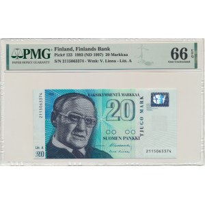 Finnland, 20 Mark (1997) - PMG 66 EPQ