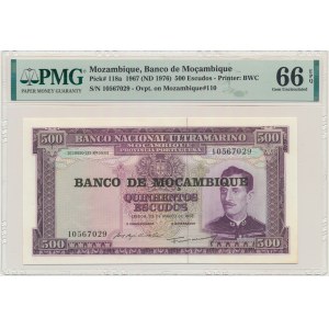 Mosambik, 500 Escudos (1976) - PMG 66 EPQ