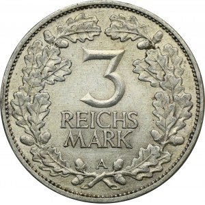 Germany, Weimar Republic, 3 Mark Berlin 1925 A