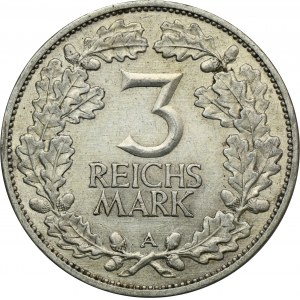 Niemcy, Republika Weimarska, 3 Marki Berlin 1925 A
