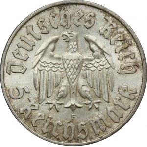 Německo, Výmarská republika, 5 marek Berlín 1933 A