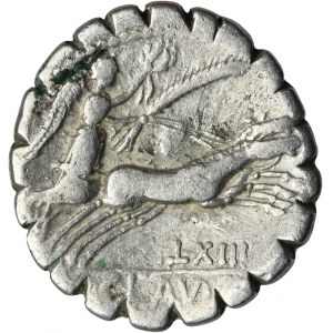 Römische Republik, Ti. Claudius Nero, Denar serratus