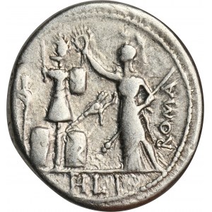 Roman Republic, Furius Philus, Denarius