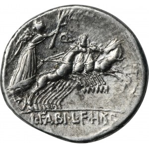 Roman Republic, C. Annius, L. Fabius Hispaniensis, Denarius