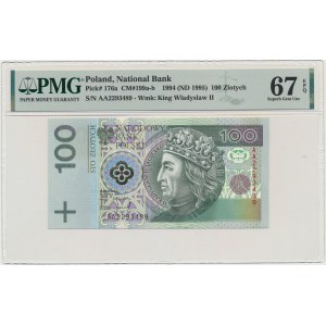 100 zlotých 1994 - AA - PMG 67 EPQ