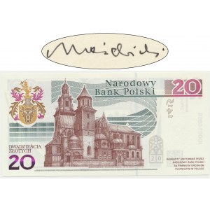 20 złotych 2015 - 600. Rocznica urodzin Jana Długosza - autograf A. Heidrich -