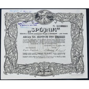 Spójnia Společnost pro šlechtění osiva, 100 zl 1927