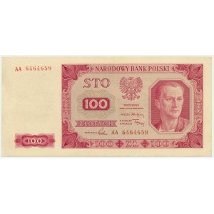 100 złotych 1948 - AA - bardzo rzadka seria