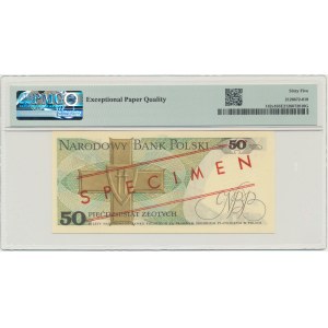 50 złotych 1988 - WZÓR - GB 0000000 - No.0131 - PMG 65 EPQ