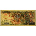 200 Zloty 1982 - MODELL - BU 0000000 - Nr. 0200 - PMPG 66 EPQ - runde Musternummer