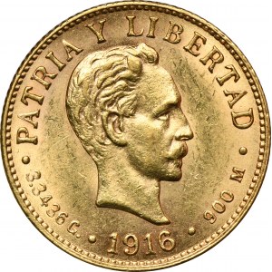 Cuba, First Republic, 2 Pesos Philadelphia 1916