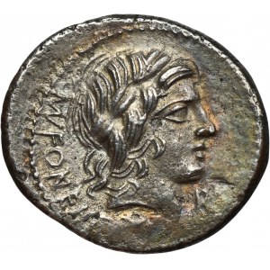 Roman Republic, C. Fonteius, Mn. Fonteius C. f., Denarius