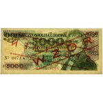 5.000 złotych 1986 - WZÓR - AY 0000000 - No.0071 - PMG 65 EPQ