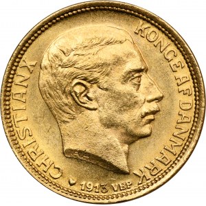 Denmark, Christian IX, 10 Kroner Kopenhagen 1913