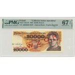 20.000 złotych 1989 - WZÓR - A 0000000 - No.0339 - PMG 67 EPQ