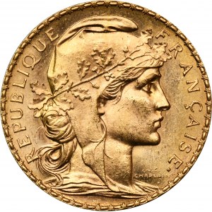 Frankreich, Dritte Republik, 20 Francs Paris 1907