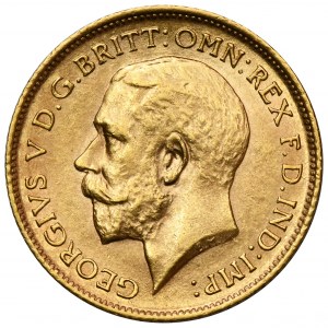 Great Britain, George V, 1/2 Sovereign London 1914