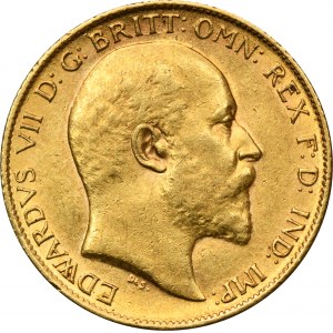 Great Britain, Edward VII, 1/2 Sovereign London 1907