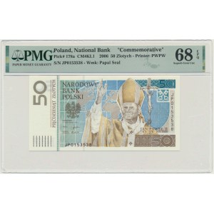 50 złotych 2006 - Jan Paweł II - PMG 68 EPQ