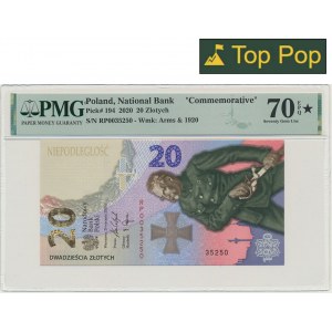 20 złotych 2020 - Bitwa Warszawska - PMG 70 EPQ ★