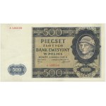 Falsyfikat Londyński, 500 złotych 1940 - niewyłapany z obiegu - NAJLEPIEJ ZACHOWANY