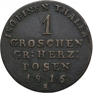 Großherzogtum Posen, Friedrich Wilhelm III., 1 Grosz Berlin 1816 A