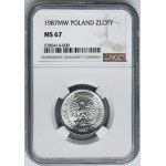 1 złoty 1987 - NGC MS67