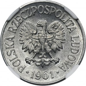 20 haléřů 1961 - NGC MS66