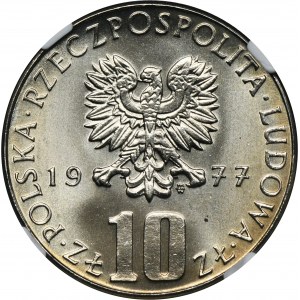 10 złotych 1977 Bolesław Prus - NGC MS67