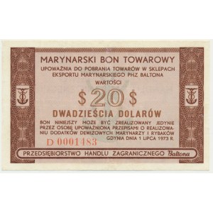 Baltona 20 dolarów 1973 - D - RZADKI