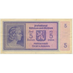 Čechy a Morava, 5 korún (1940)
