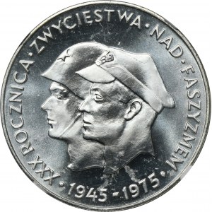 200 złotych 1975 Zwycięstwo nad Faszyzmem - NGC MS64