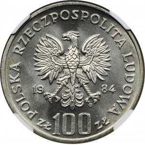 100 zlotých 1984 40 let PRL - NGC MS66