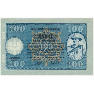 Jugoslávie, Slovinsko, německá okupace - Laibach, 100 lir 1944