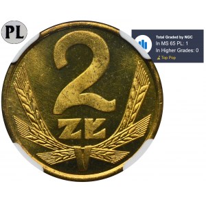 2 złote 1982 - NGC MS65 PROOF LIKE - jak lustrzanka