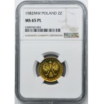 2 Gold 1982 - NGC MS65 PROOF WIE eine Spiegelreflexkamera