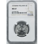 2 zlaté 1974 Berry - NGC MS67