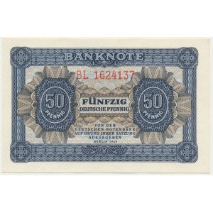 Německo, DDR, 50 fenig 1948