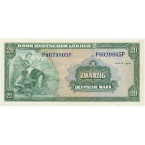 Deutschland, 20 Mark 1949 - schön