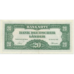 Deutschland, 20 Mark 1949 - schön