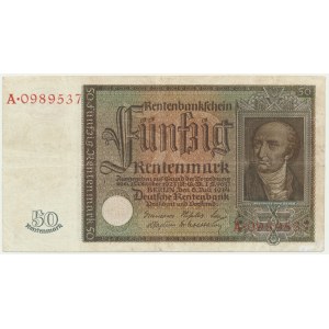 Germany, 50 Rentenmark 1934 - RARE