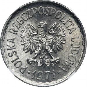 1 złoty 1971 - NGC MS66